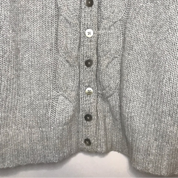 {SOLD} Old Navy Cable Knit Button Cardigan Sweater Gray Size XXL - Picture 7 of 14